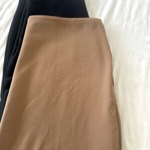 Everlane dream skirt size large camel side zip